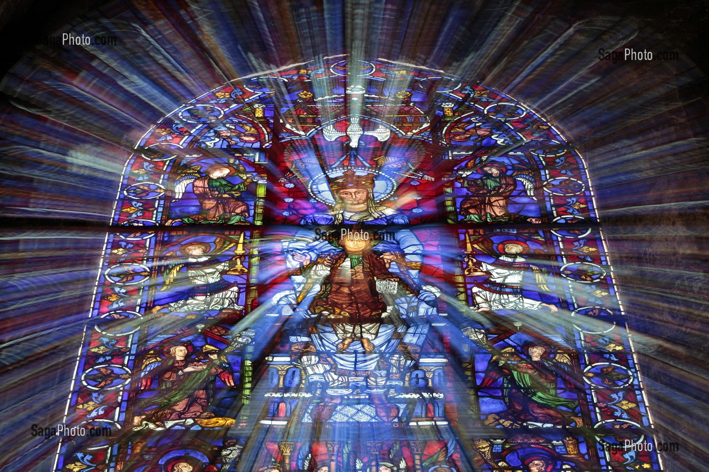 photo de VITRAIL DE NOTREDAME DE LA BELLE VERRIERE, CATHEDRALE DE