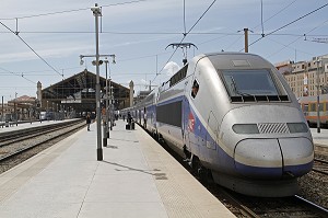 GARE TGV SAINT-CHARLES, MARSEILLE, BOUCHES-DU-RHONE (13), FRANCE 