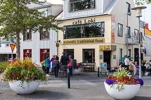 CAFE LOKI, NOURRITURE TRADITIONNELLE ISLANDAISE (VIKING), REYKJAVIK, ISLANDE, EUROPE 