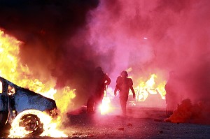 FORMATION AUX VIOLENCES URBAINES A L'ECOLE DE POLICE DE OISSEL, SEINE-MARITIME (76), FRANCE 
