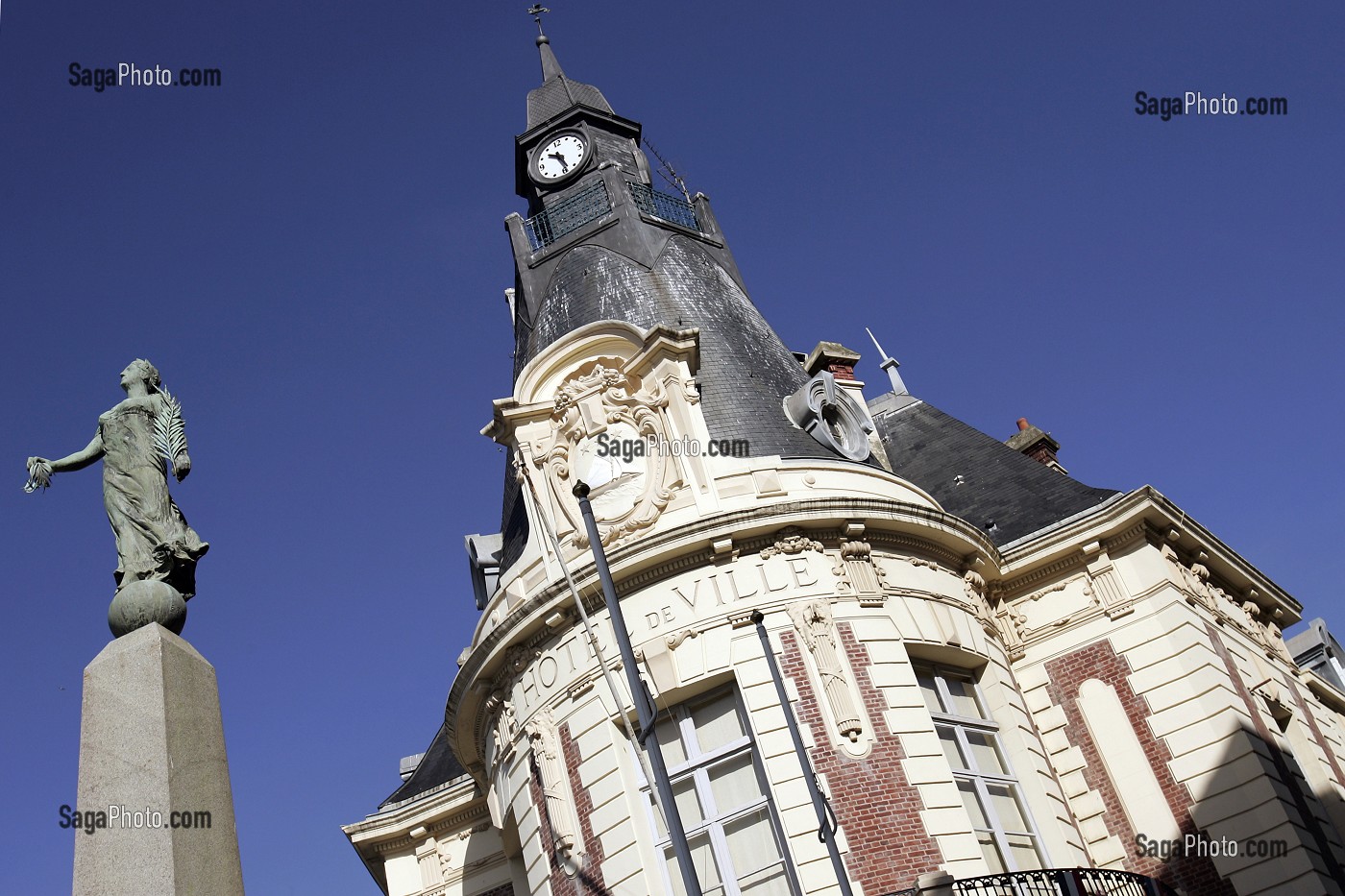 HOTEL DE VILLE DE TROUVILLE-SUR-MER, CALVADOS (14), NORMANDIE, FRANCE 