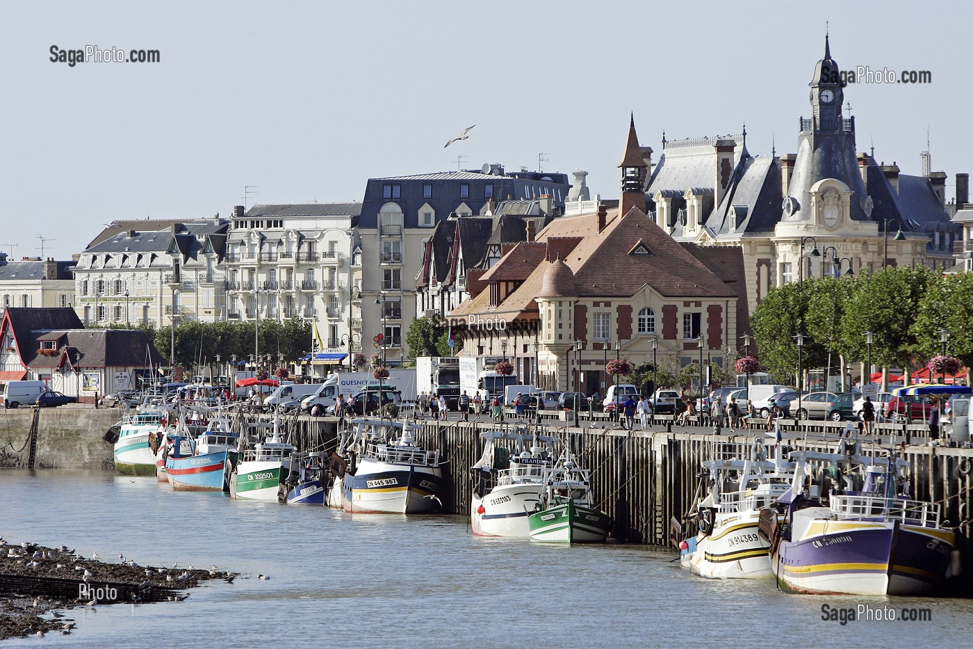LE PORT DE TROUVILLE-SUR-MER, CALVADOS (14), NORMANDIE, FRANCE 