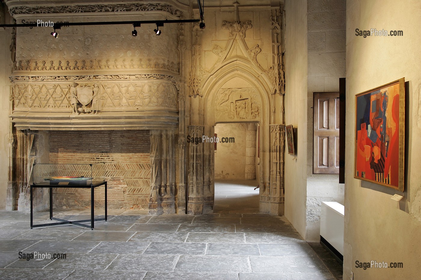 SALLE DU CONSEIL OU GRANDE SALLE, MUSEE ESTEVE, HOTEL DES ECHEVINS, BOURGES, CHER (18), FRANCE 