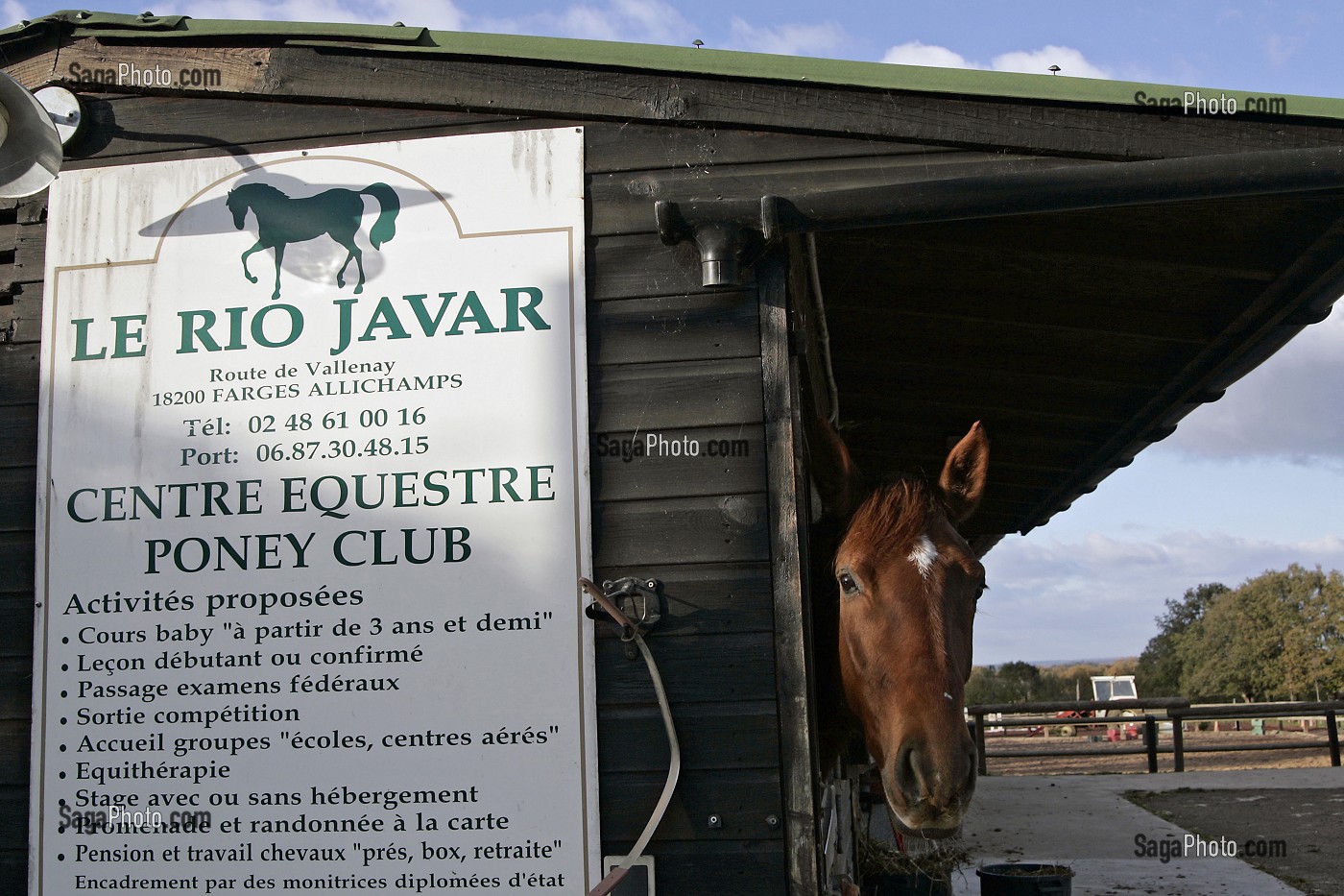 CENTRE EQUESTRE, RIO JAVAR, FARGES-ALLICHAMPS, CHER (18), FRANCE 