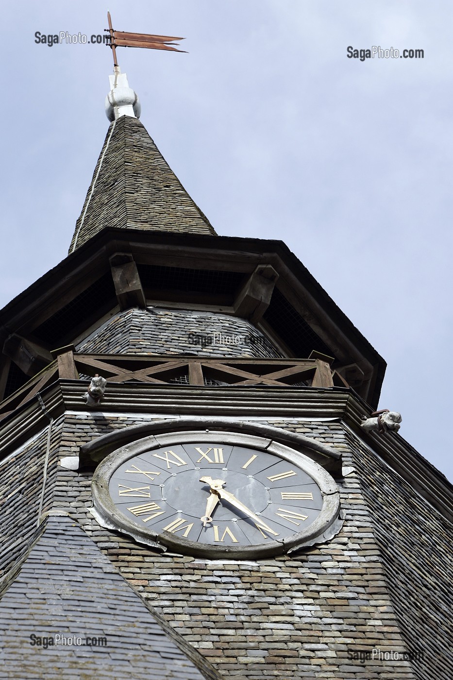 TOUR DE L'HORLOGE, INTRA-MUROS, VILLE MEDIEVALE DE DINAN, COTES D'ARMOR (22), FRANCE 