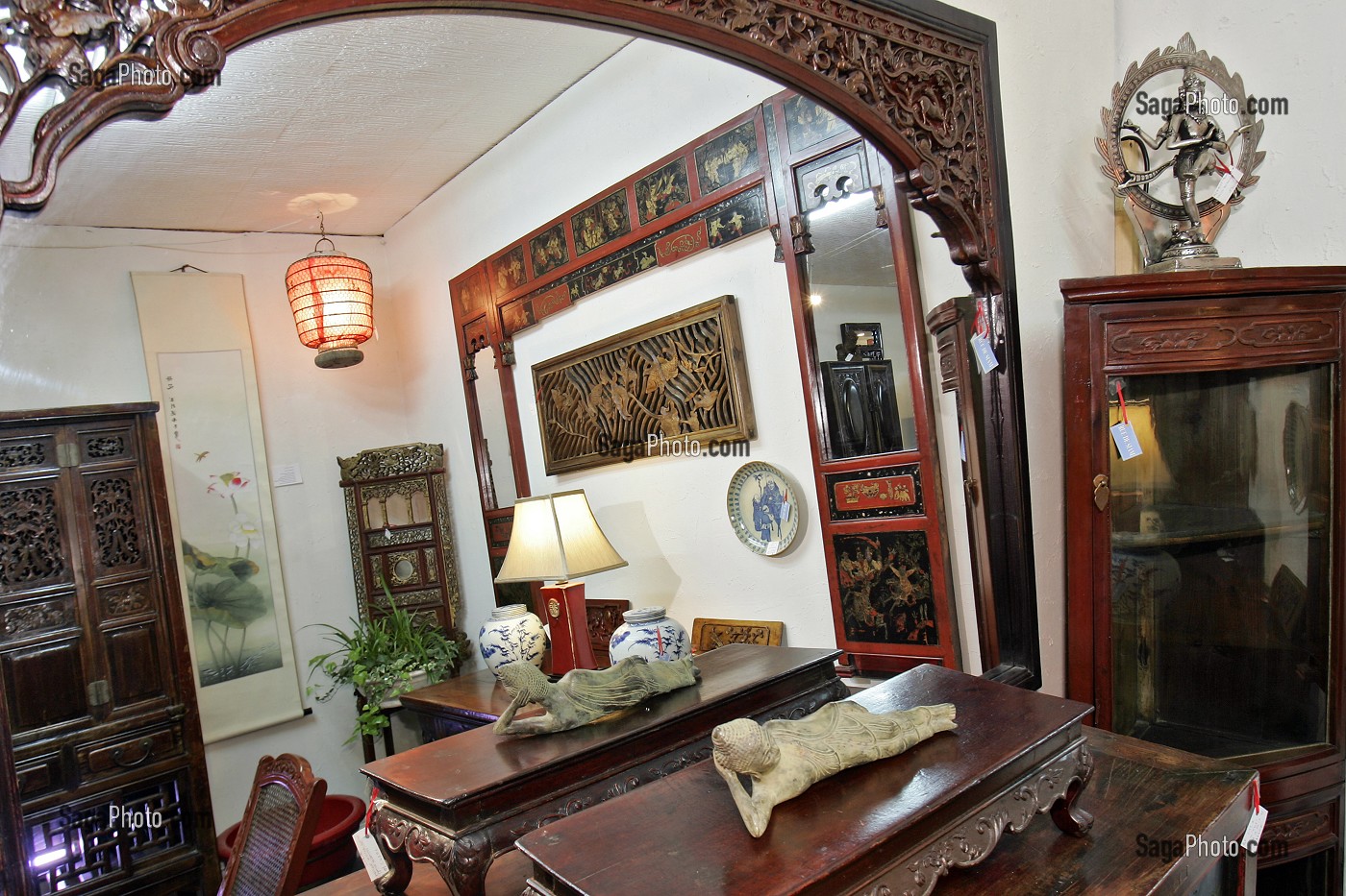 ANTIQUITES CHINOISES 'RUE DE SIAM', DINAN, COTES D'ARMOR (22), BRETAGNE, FRANCE 