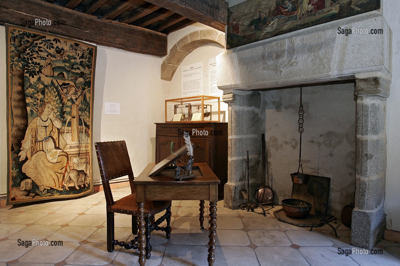 TAPISSERIE, MAISON DU TAPISSIER, AUBUSSON, CREUSE (23), FRANCE 