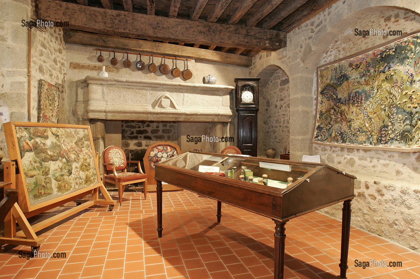 TAPISSERIE, MAISON DU TAPISSIER, AUBUSSON, CREUSE (23), FRANCE 