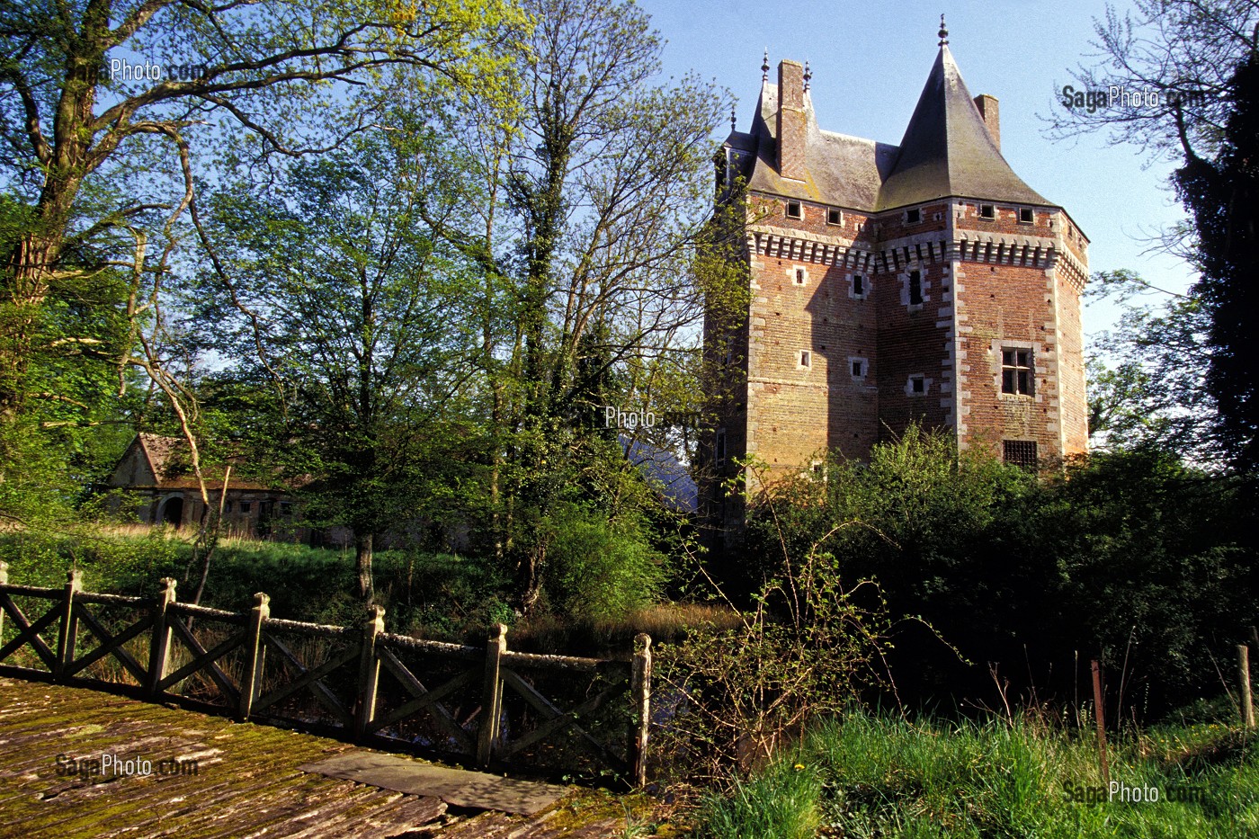 PAYS D'OUCHE, LA BARRE EN OUCHE, LE CHATEAU DE THEVRAY, EURE (27), NORMANDIE, FRANCE 