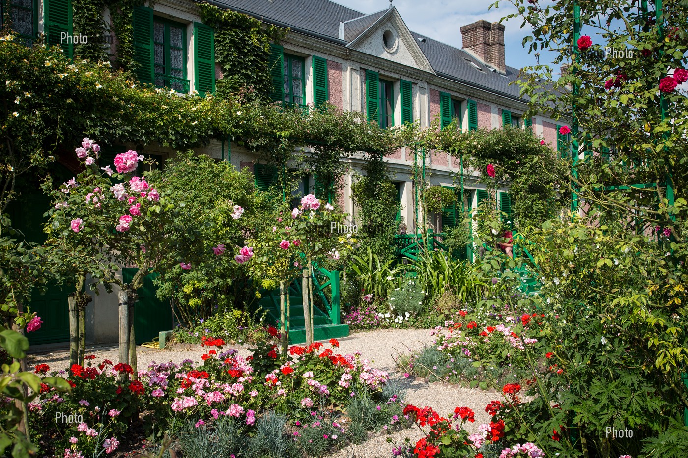 JARDIN DU CLOS NORMAND ET MAISON DU PEINTRE IMPRESSIONNISTE CLAUDE MONET, GIVERNY, EURE (27), NORMANDIE, FRANCE 