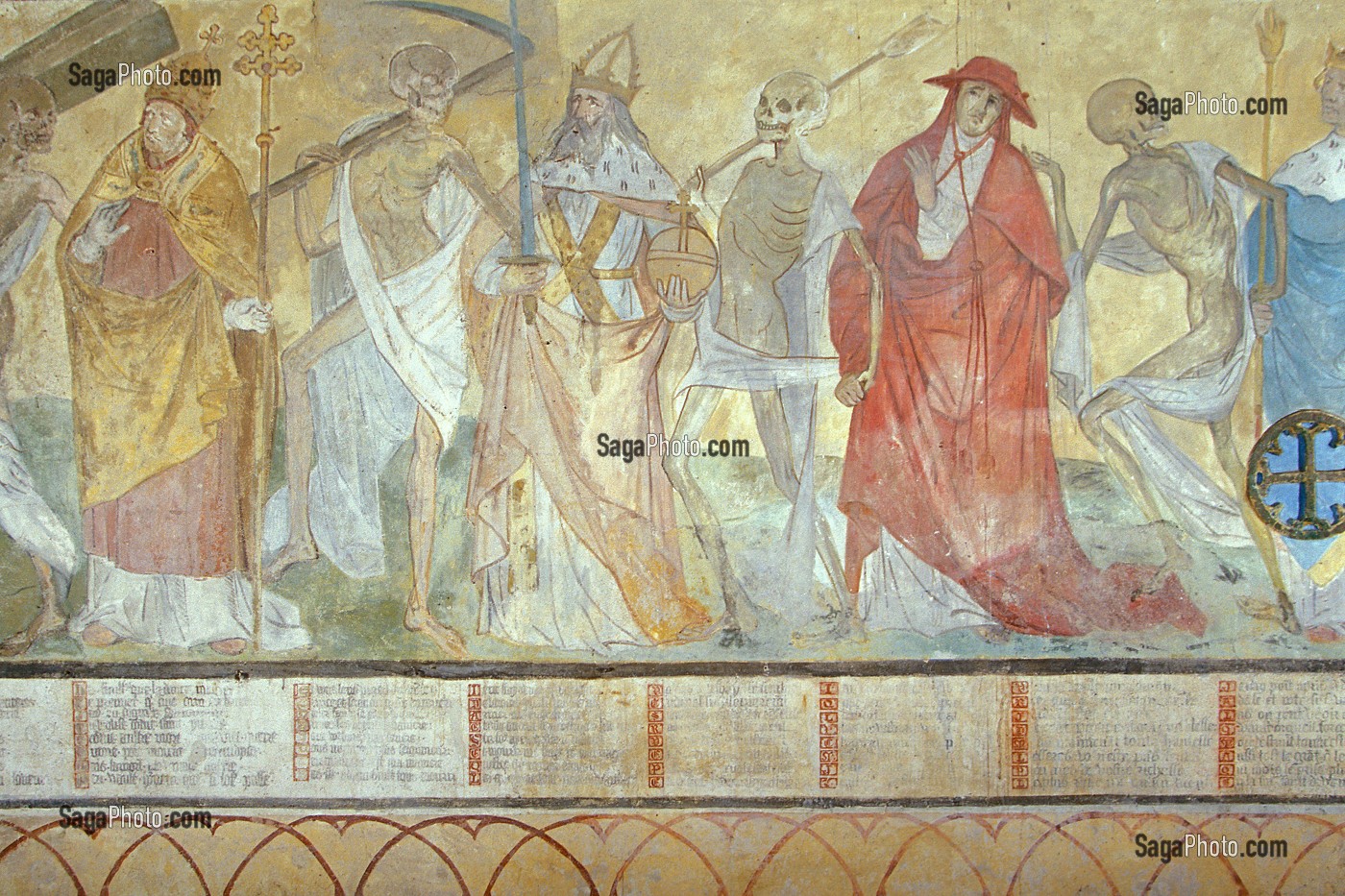 DANSE MACABRE, XV EME SIECLE, MESLAY-LE-GRENET, EURE-ET-LOIR (28), FRANCE 