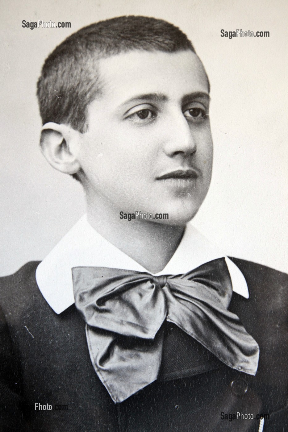 PORTRAIT DE MARCEL PROUST EN TENUE DE COLLEGIEN, ILLIERS-COMBRAY, EURE-ET-LOIR (28), FRANCE 