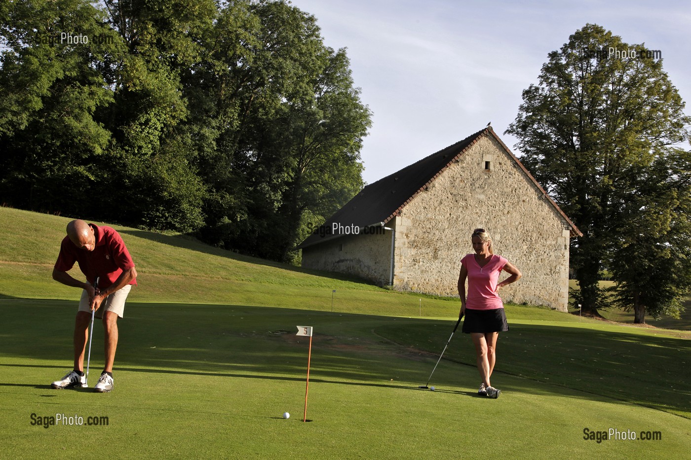 ENTRAINEMENT AU PUT, GOLF DU PERCHE, SOUANCE-AU-PERCHE, EURE-ET-LOIR (28), FRANCE 