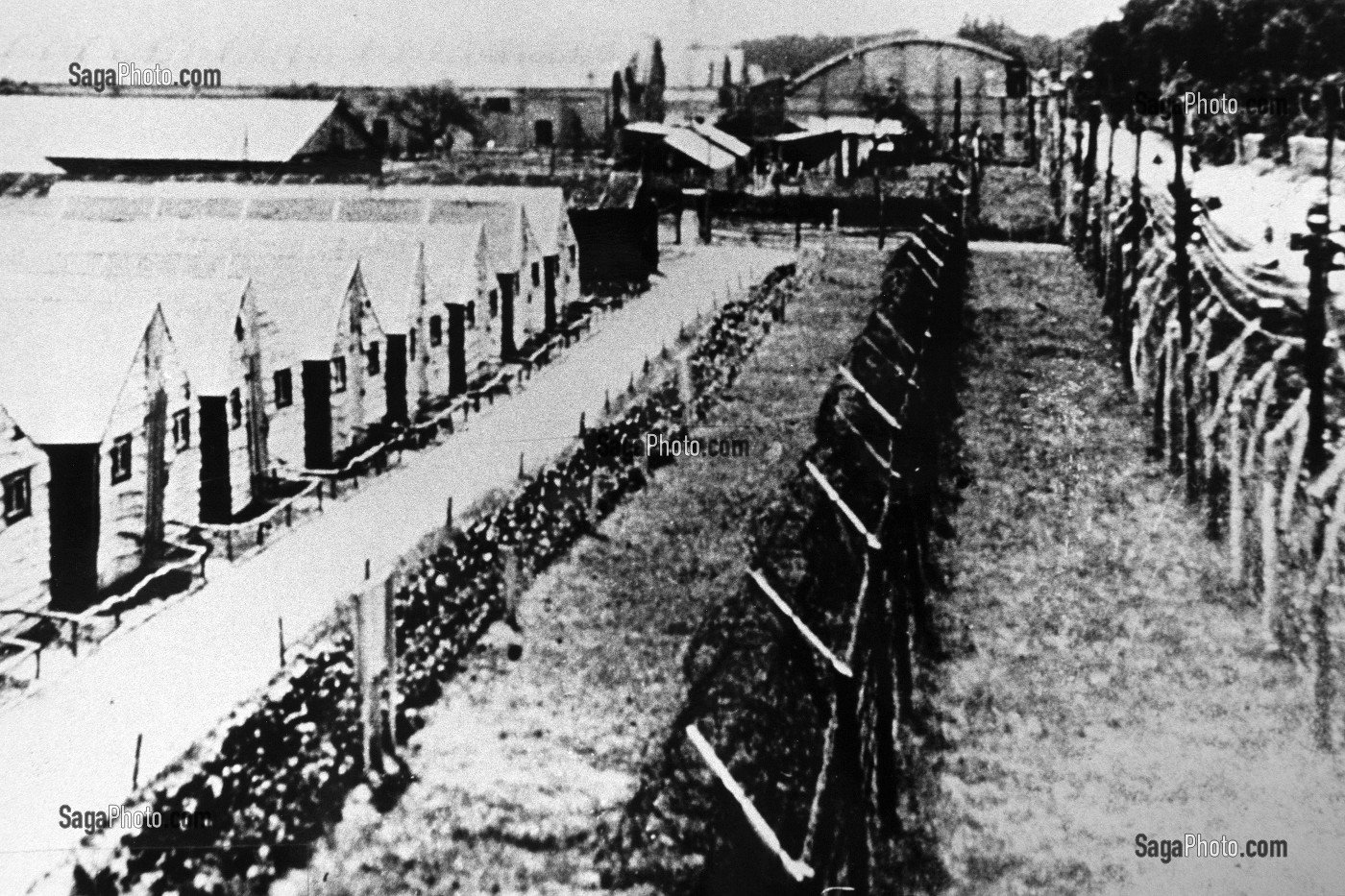 LE CAMP DES PRISONNIERS SEMINARISTES, SEMINAIRE DES BARBELES EN HOMMAGE A L'ABBE ALLEMAND FRANZ STOCK (1904-1948), LE COUDRAY, CHARTRES, EURE-ET-LOIR (28), FRANCE 