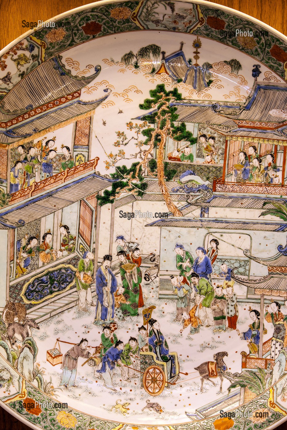 PORCELAINES DE LA COMPAGNIE DES INDES, SALLE ORIENTALE, MUSEE DES BEAUX-ARTS ET D'HISTOIRE NATURELLE DE CHATEAUDUN, EURE-ET-LOIR (28), FRANCE 