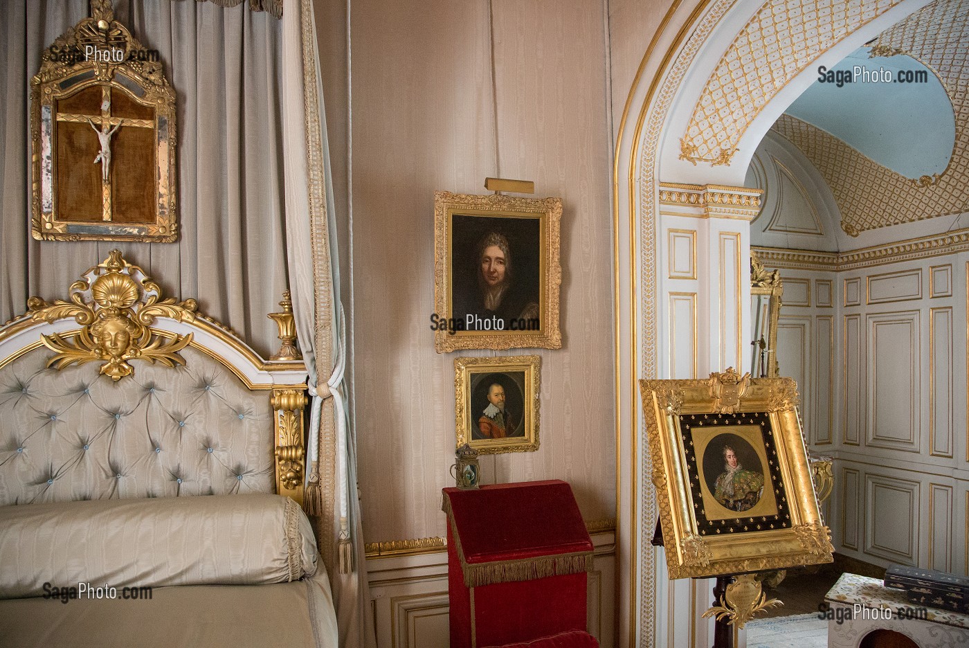 CHAMBRE ET CABINET DE MADAME DE MAINTENON, CHATEAU DE MAINTENON, EURE-ET-LOIR (28), FRANCE 