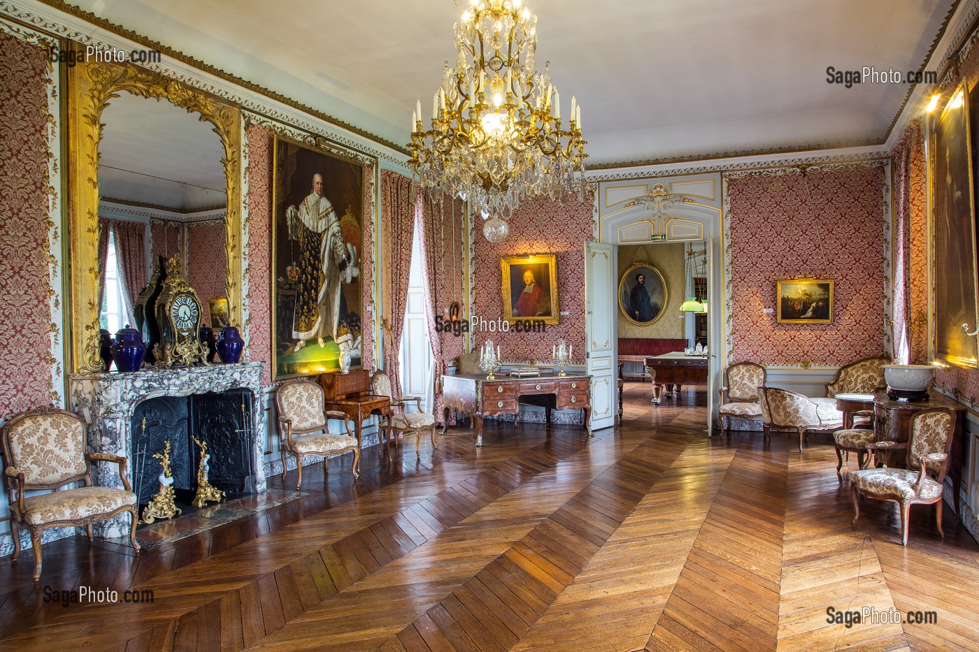 GRAND SALON, CHATEAU DE MAINTENON, EURE-ET-LOIR (28), FRANCE 
