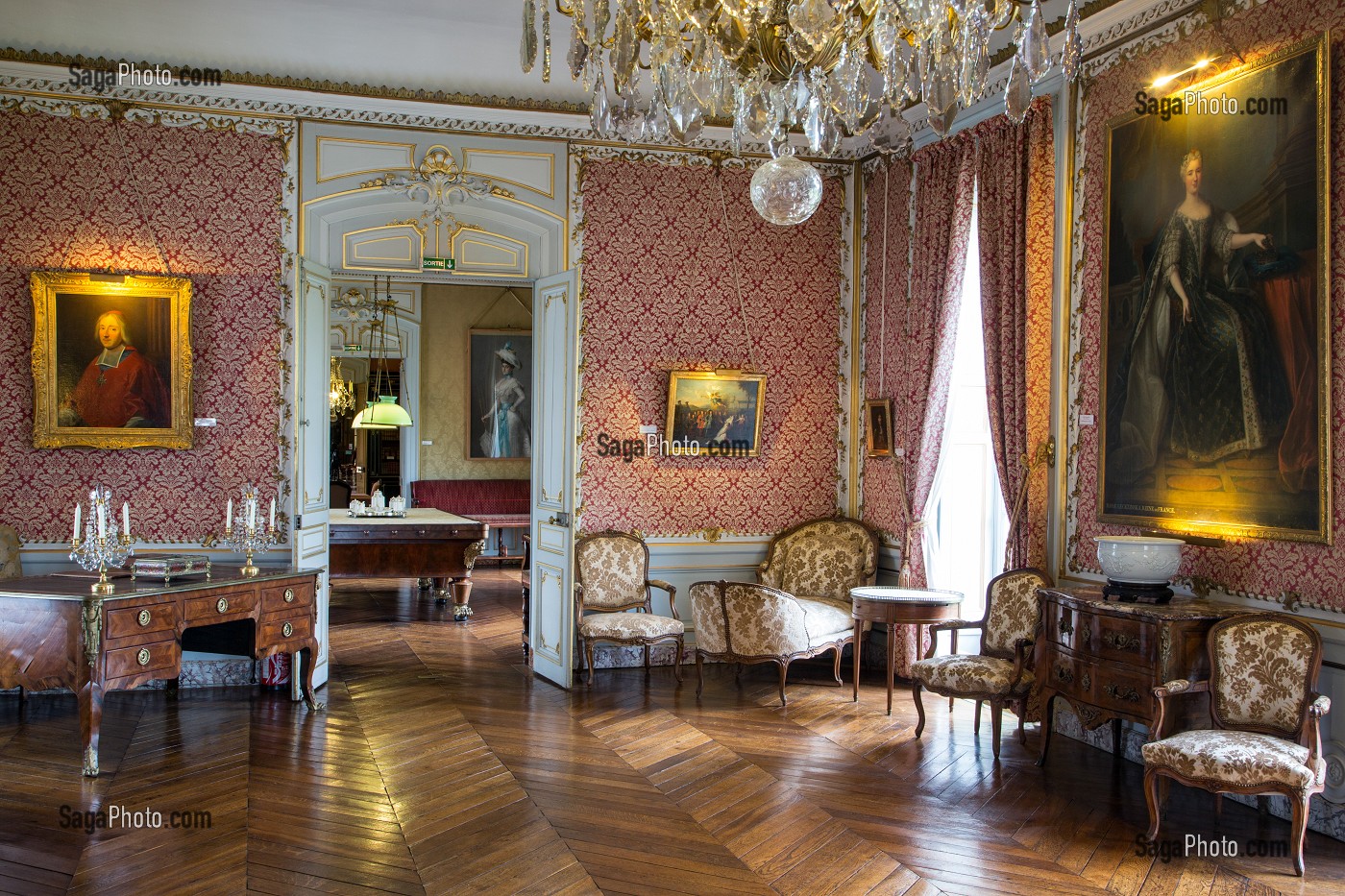 GRAND SALON, CHATEAU DE MAINTENON, EURE-ET-LOIR (28), FRANCE 