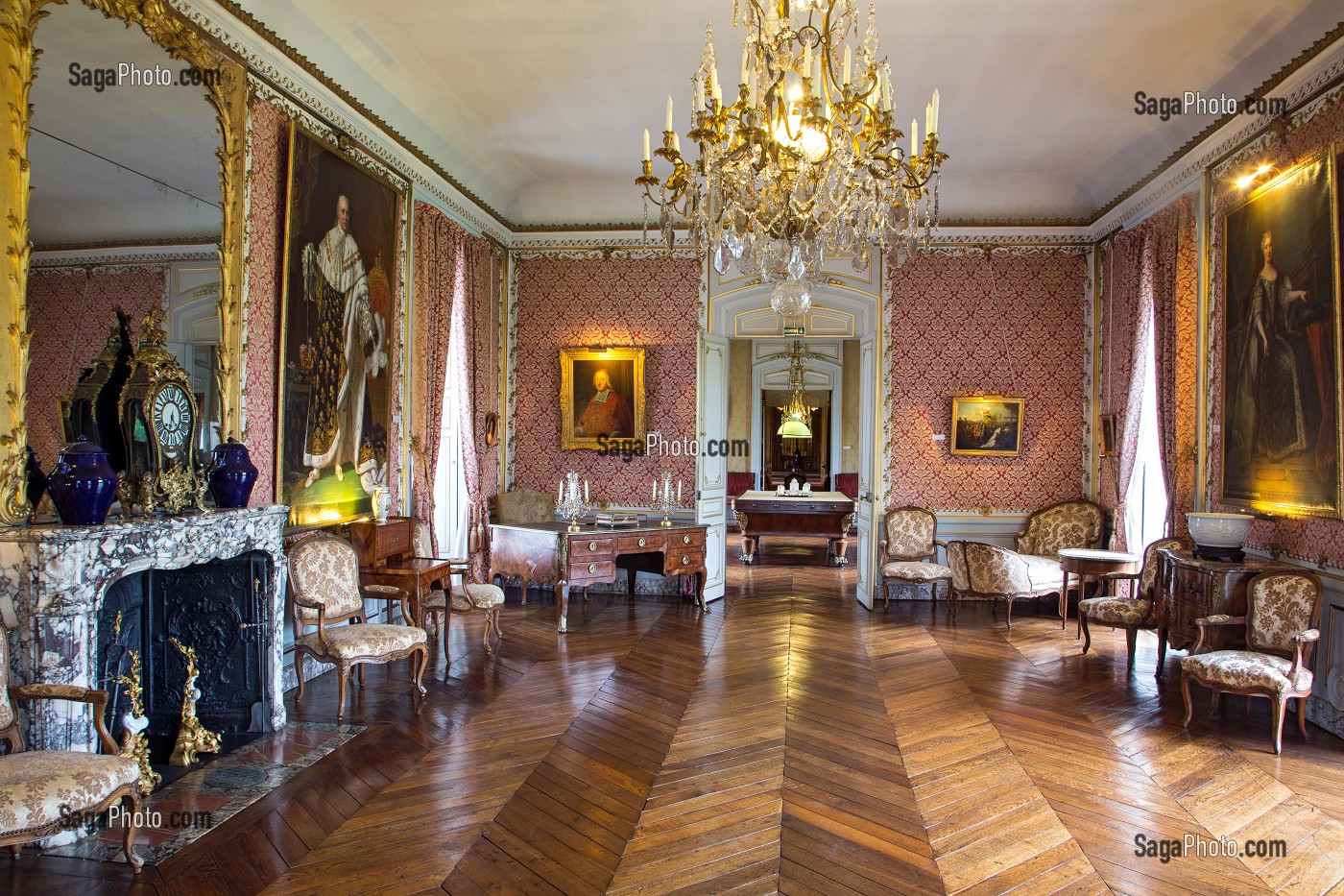GRAND SALON, CHATEAU DE MAINTENON, EURE-ET-LOIR (28), FRANCE 