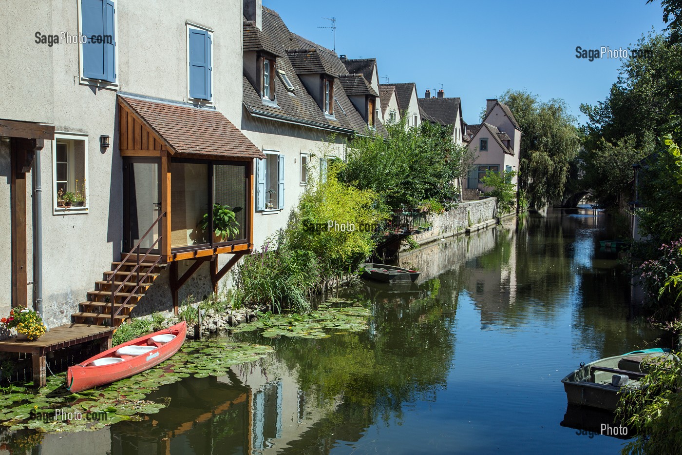 BORDS DE L'EURE, VIEILLE VILLE DE CHARTRES, EURE-ET-LOIR (28), FRANCE 