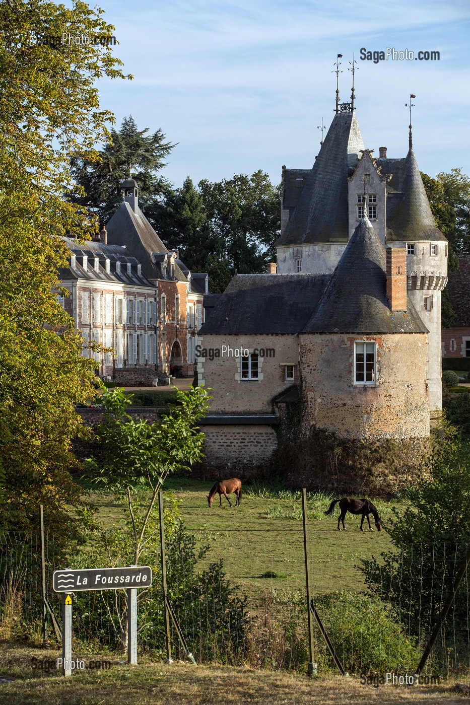 CHATEAU DE FRAZE, COMMUNE DU PARC DU PERCHE, EURE-ET-LOIR (28), FRANCE 