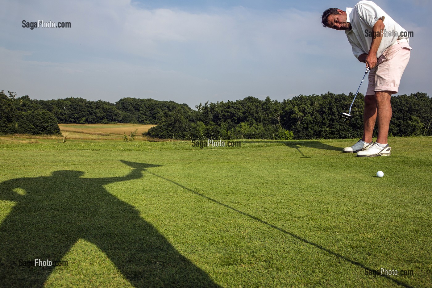 PUTTING SUR LE GREEN, GOLF DE CHARTRES, FONTENAY-SUR-EURE, EURE-ET-LOIR (28), FRANCE 
