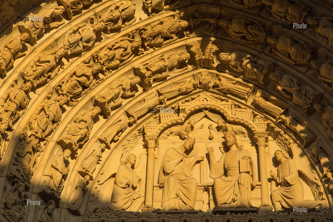 DETAIL DES SCULPTURES DU PORTAIL NORD DE LA CATHEDRALE NOTRE-DAME, CHARTRES, EURE-ET-LOIR (28), FRANCE 