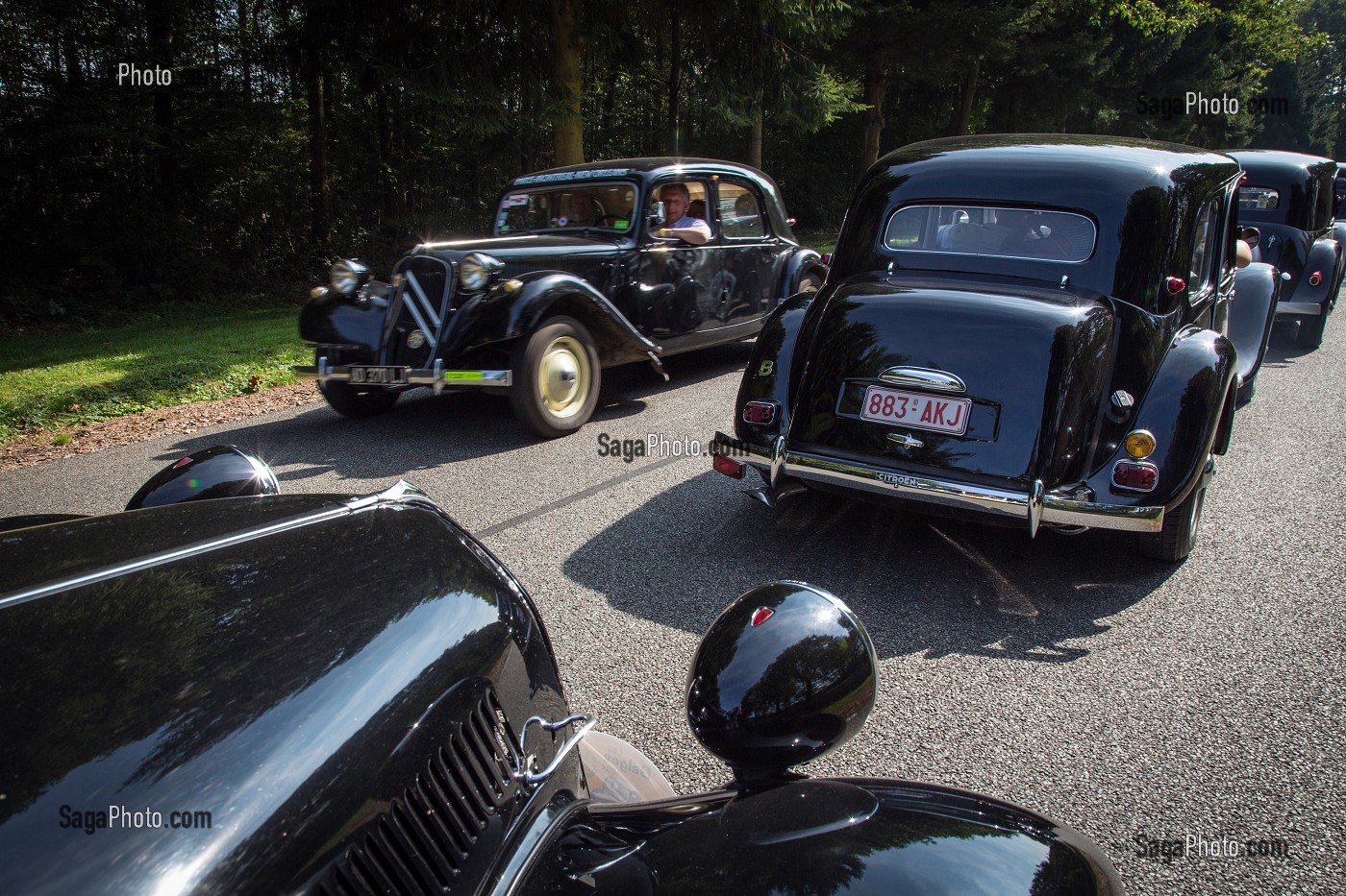 LES TRACTIONS AVANT EN VISITE DANS LE CENTRE D'ESSAI CITROEN, 80 ANS DE LA TRACTION, VOITURE DE LEGENDE, LA FERTE-VIDAME, EURE-ET-LOIR (28), FRANCE 