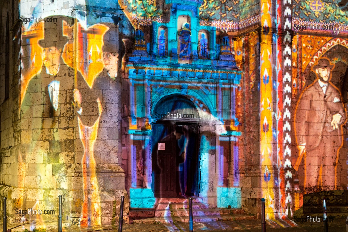 FESTIVAL DE CHARTRES EN LUMIERES SUR L'EGLISE SAINT-AIGNAN, CHARTRES, EURE-ET-LOIR (28), FRANCE 