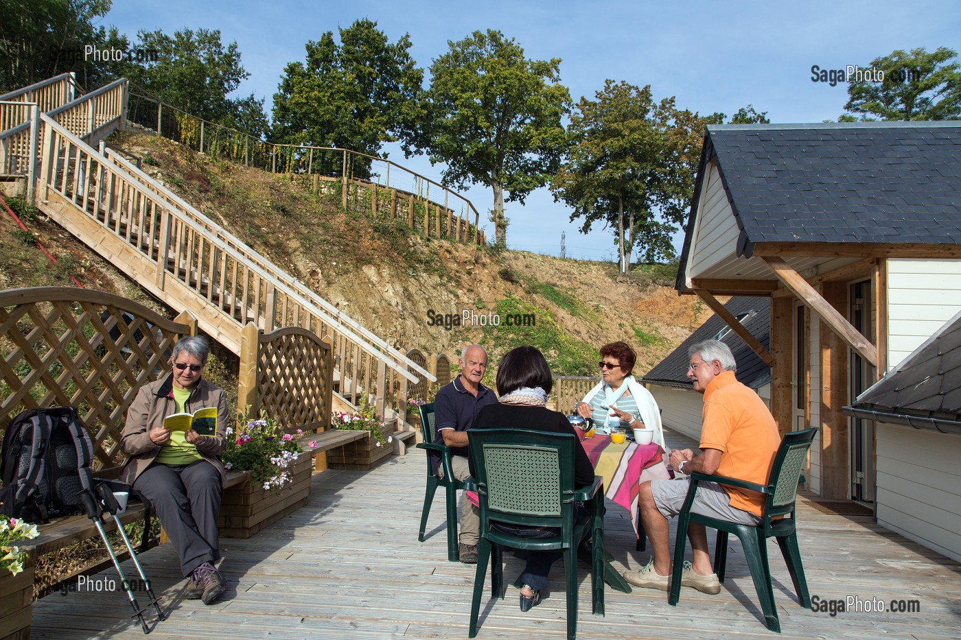 RANDONNEURS DANS LE GITE DE GROUPE LA PROVIDENCE, JOUY, EURE-ET-LOIR (28), FRANCE 