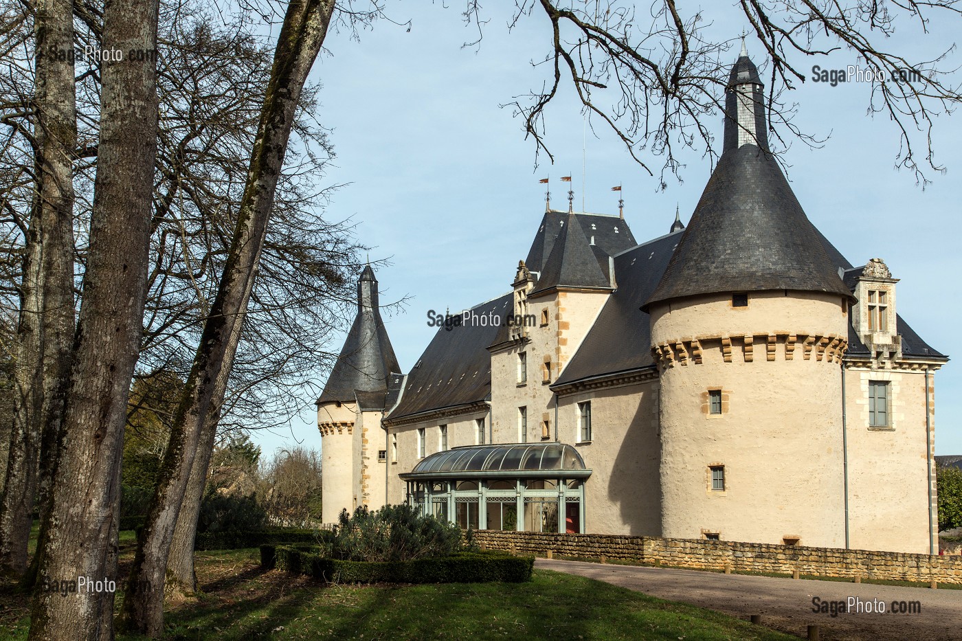 CHATEAU D'ARS, DEMEURE RENAISSANCE, ANCIENNE PROPRIETE DE GUSTAVE PAPET, MEDECIN ET AMI DE GEORGE SAND, LA VALLEE NOIRE DE GEORGE SAND DANS LE BERRY, LOUROUER-SAINT-LAURENT (36), FRANCE 