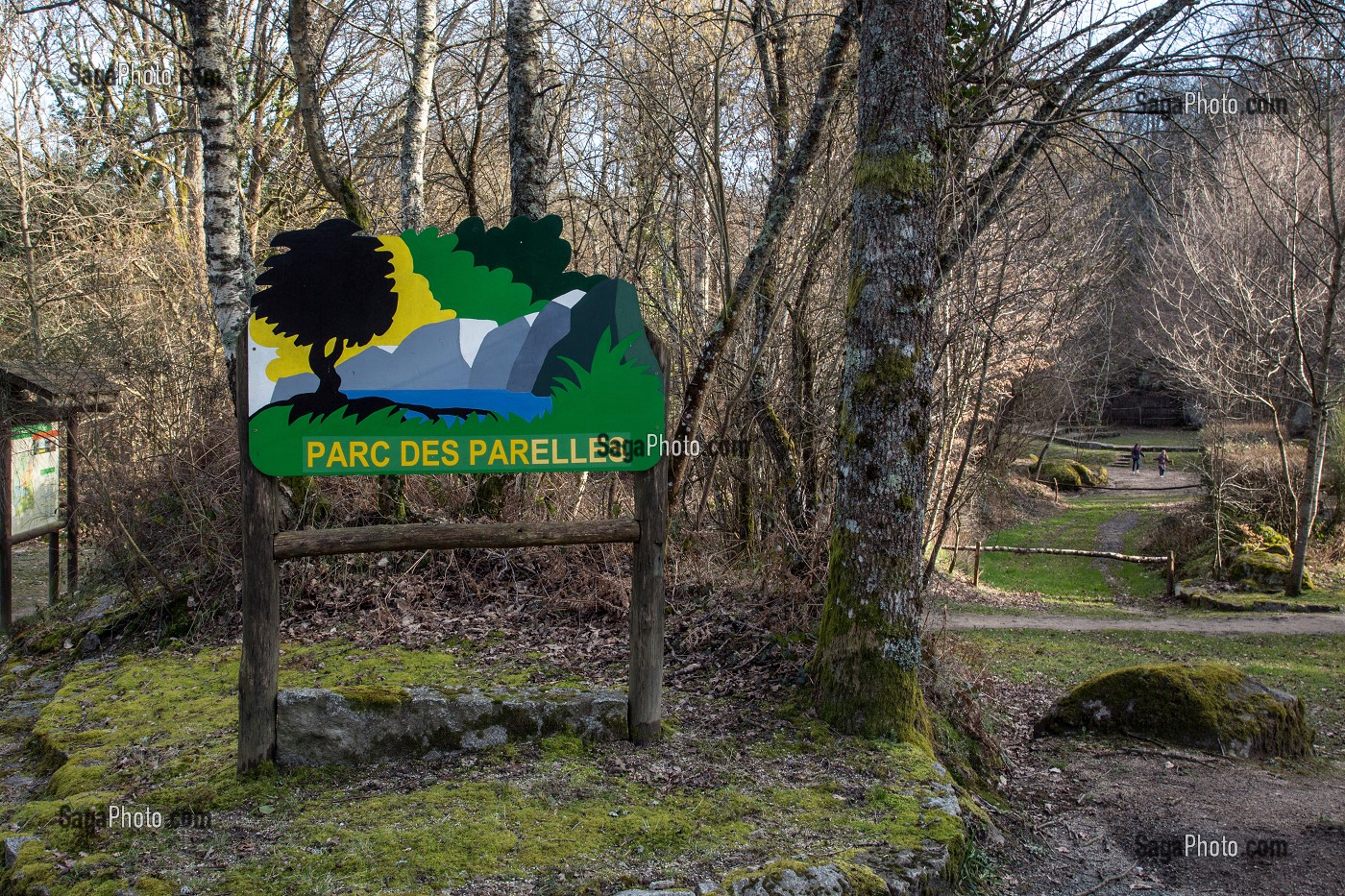 LE PARC DE PARELLES, ANCIENNE CARRIERE DE GRANIT, SOURCE D'INSPIRATION DES LEGENDES RUSTIQUES DE GEORGE SAND, CREVANT, LA VALLEE NOIRE DANS LE BERRY (36), FRANCE 