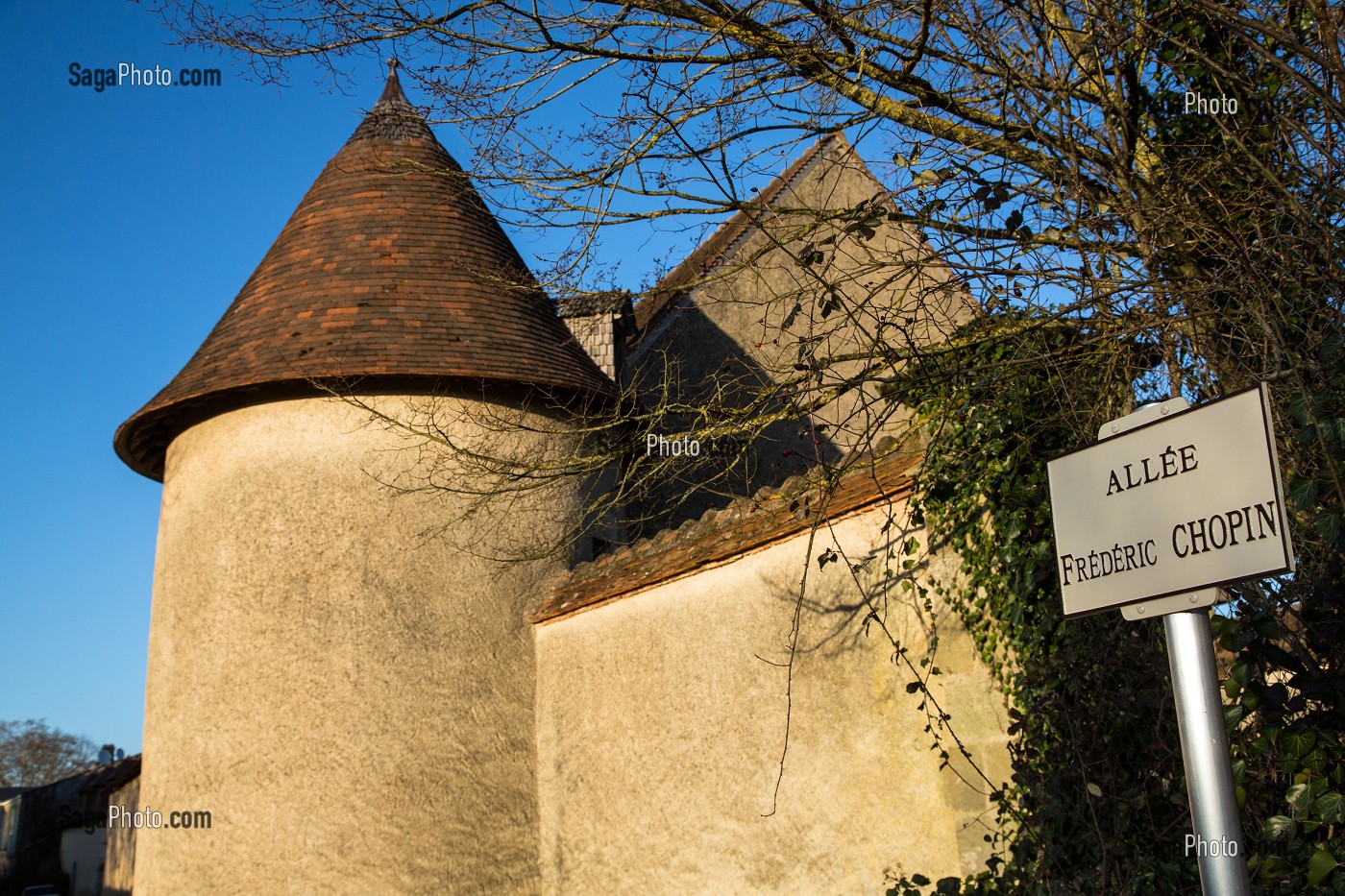 ALLEE FREDERIC CHOPIN, DOMAINE GEORGE SAND, LA VALLEE NOIRE ET LE ROMANTISME DE GEORGE SAND DANS LE BERRY, NOHANT-VIC (36), FRANCE 