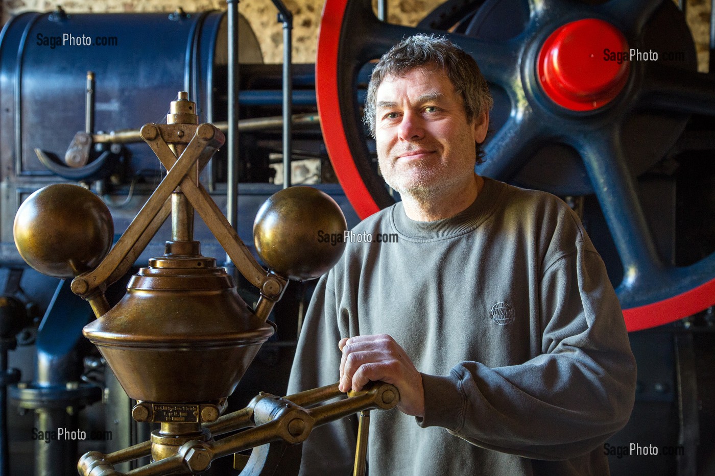 PHILIPPE LE CLEUYOU, FONDATEUR DU MUSEE VIVANT DE L'ENERGIE, CHANDAI (61), FRANCE 