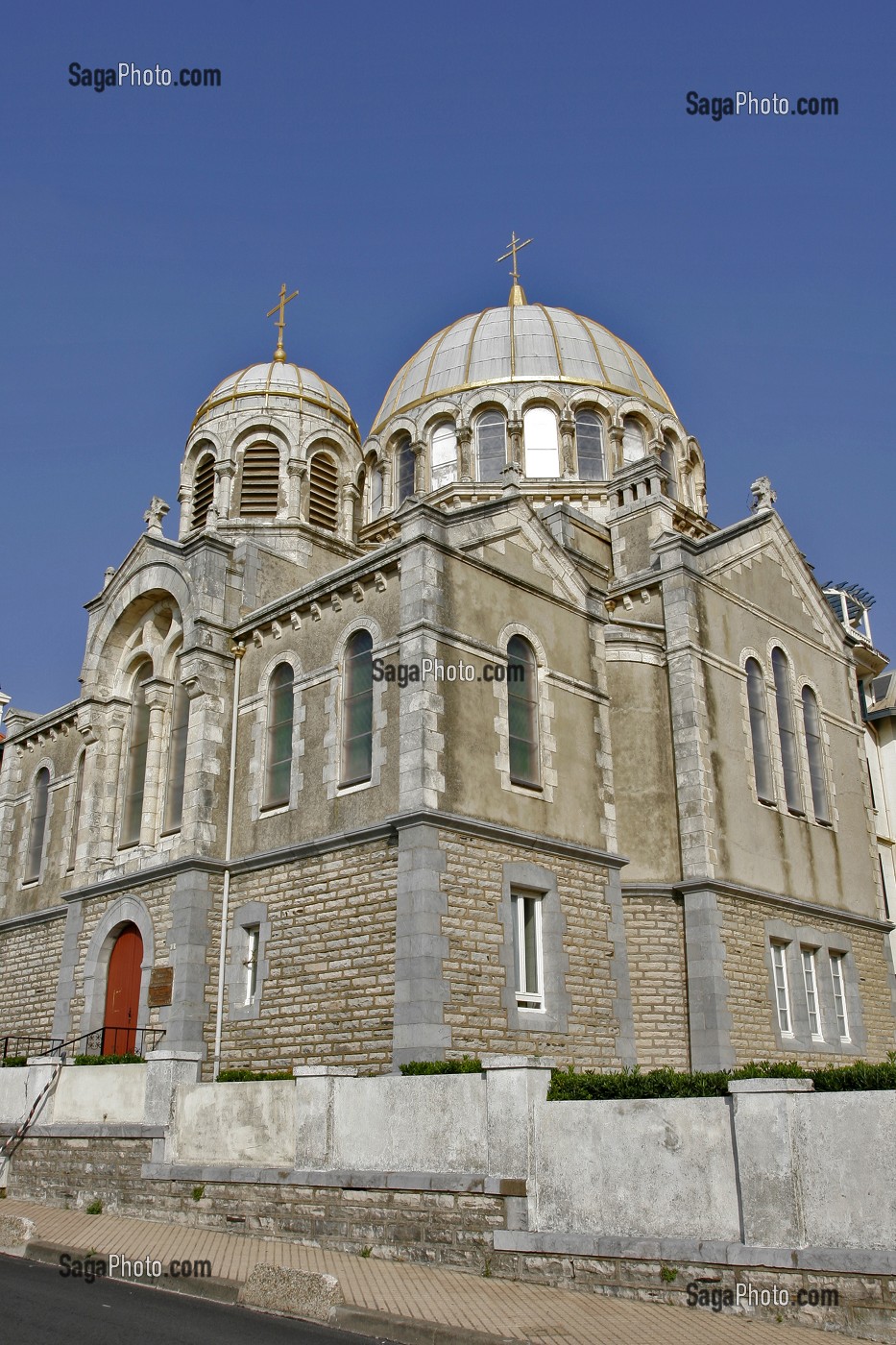 EGLISE SAINT ALEXANDRE NEVSKY, EGLISE ORTHODOXE, BIARRITZ, PAYS BASQUE, COTE BASQUE, BIARRITZ, PYRENEES ATLANTIQUES, (64), FRANCE 