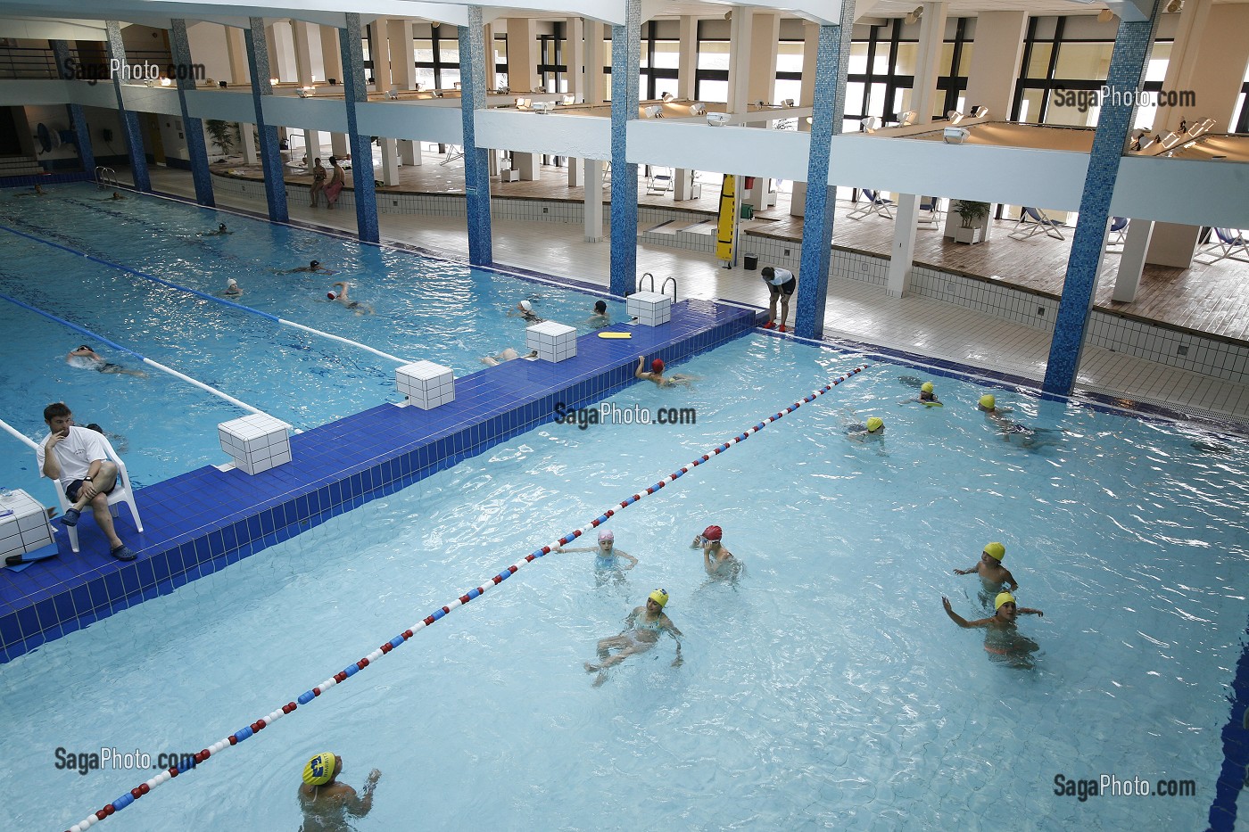 PISCINE MUNICIPALE, BIARRITZ, PYRENEES ATLANTIQUES, (64), FRANCE, PAYS BASQUE, COTE BASQUE 