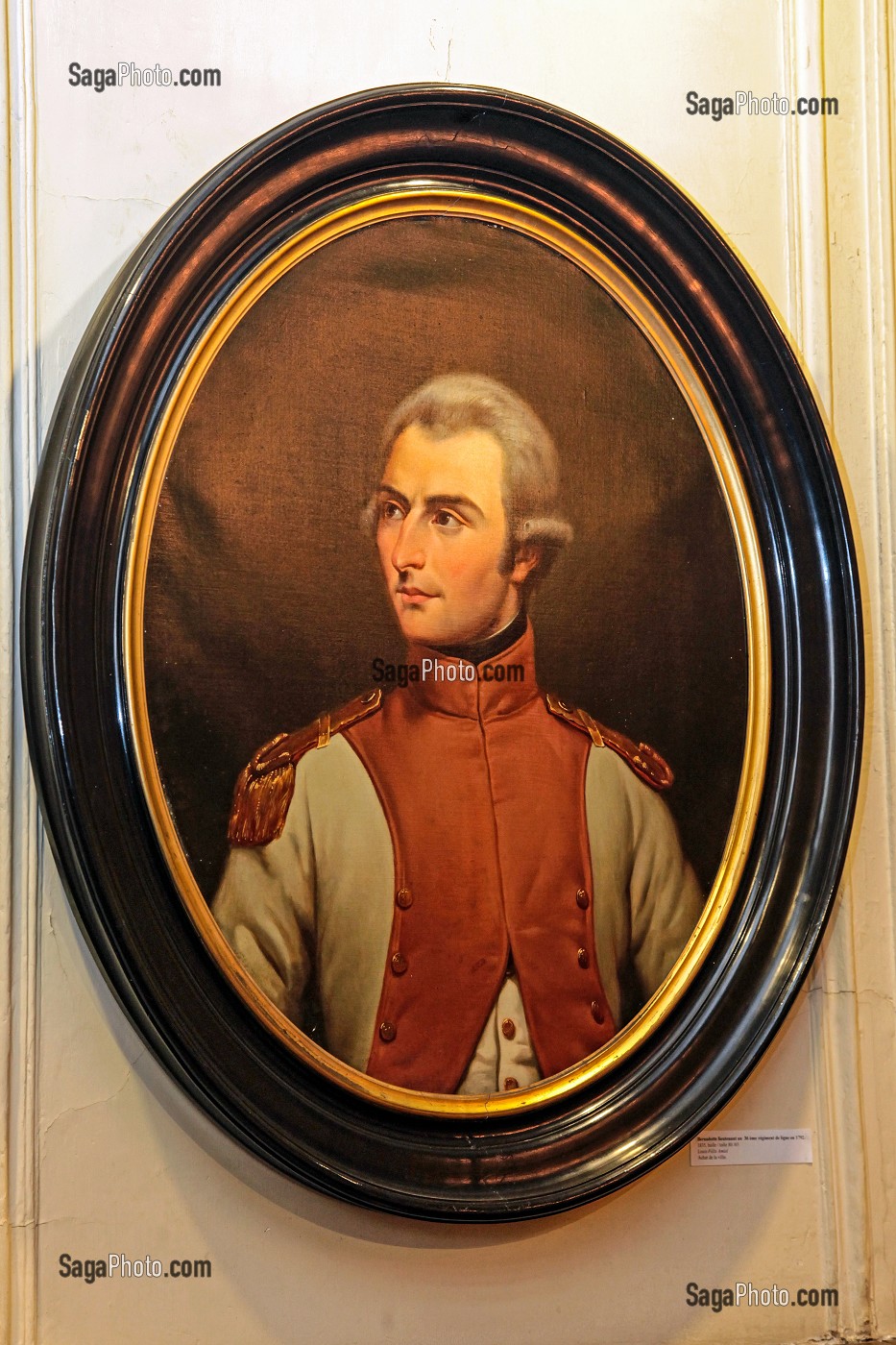 PORTRAIT DE JEAN-BAPTISTE JULES BERNADOTTE (1763-1844), HUILE SUR TOILE DE LOUIS FELIX AMIEL, MUSEE BERNADOTTE, PAU, PYRENEES ATLANTIQUES (64), AQUITAINE, FRANCE 