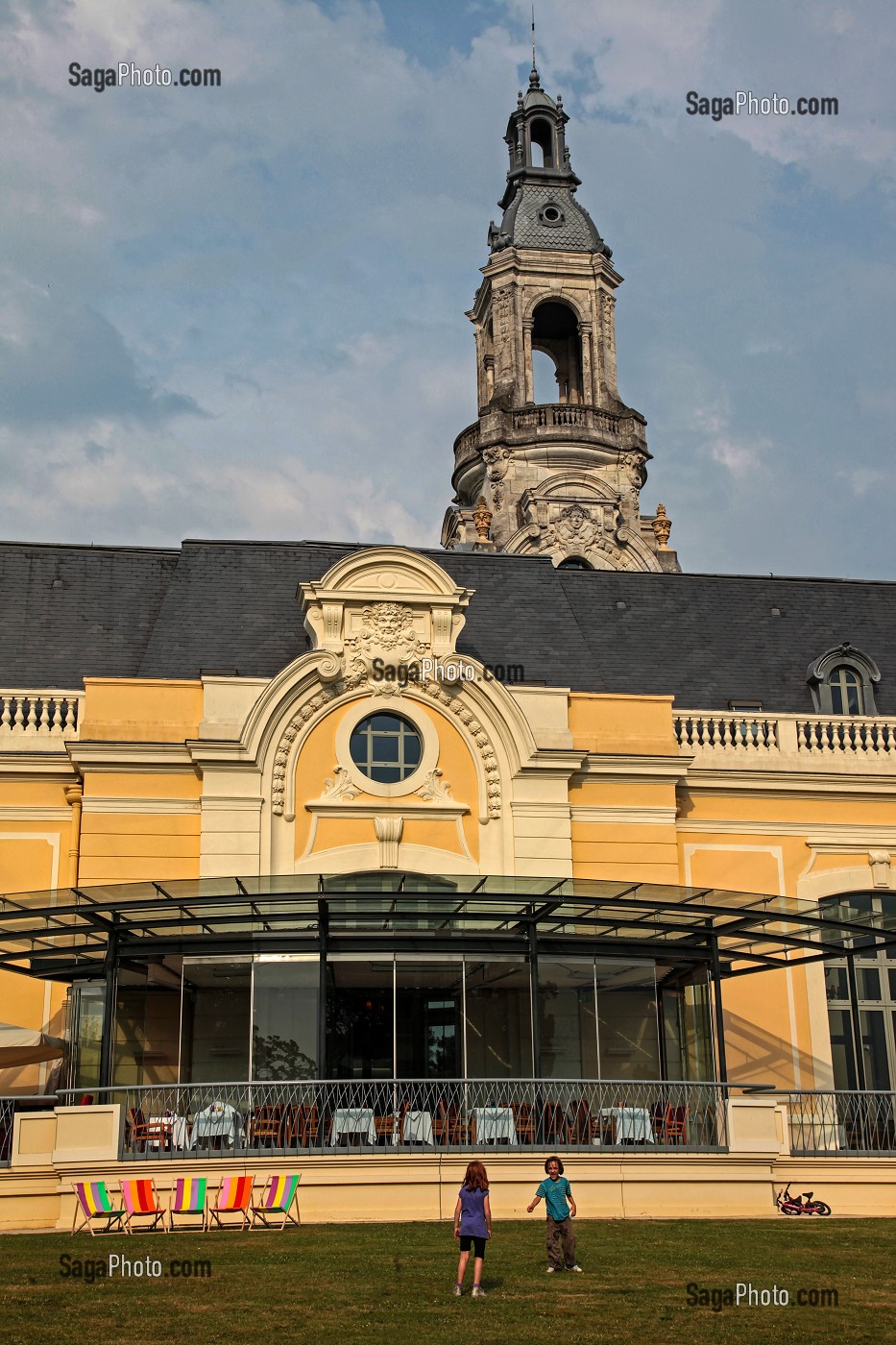 PALAIS BEAUMONT, ANCIEN PALAIS D'HIVER, PUIS CASINO DE LA VILLE DE PAU ET AUJOURD'HUI, CENTRE DE CONGRES HISTORIQUE, PARC BEAUMONT, PAU, PYRENEES-ATLANTIQUES (64), AQUITAINE, FRANCE 