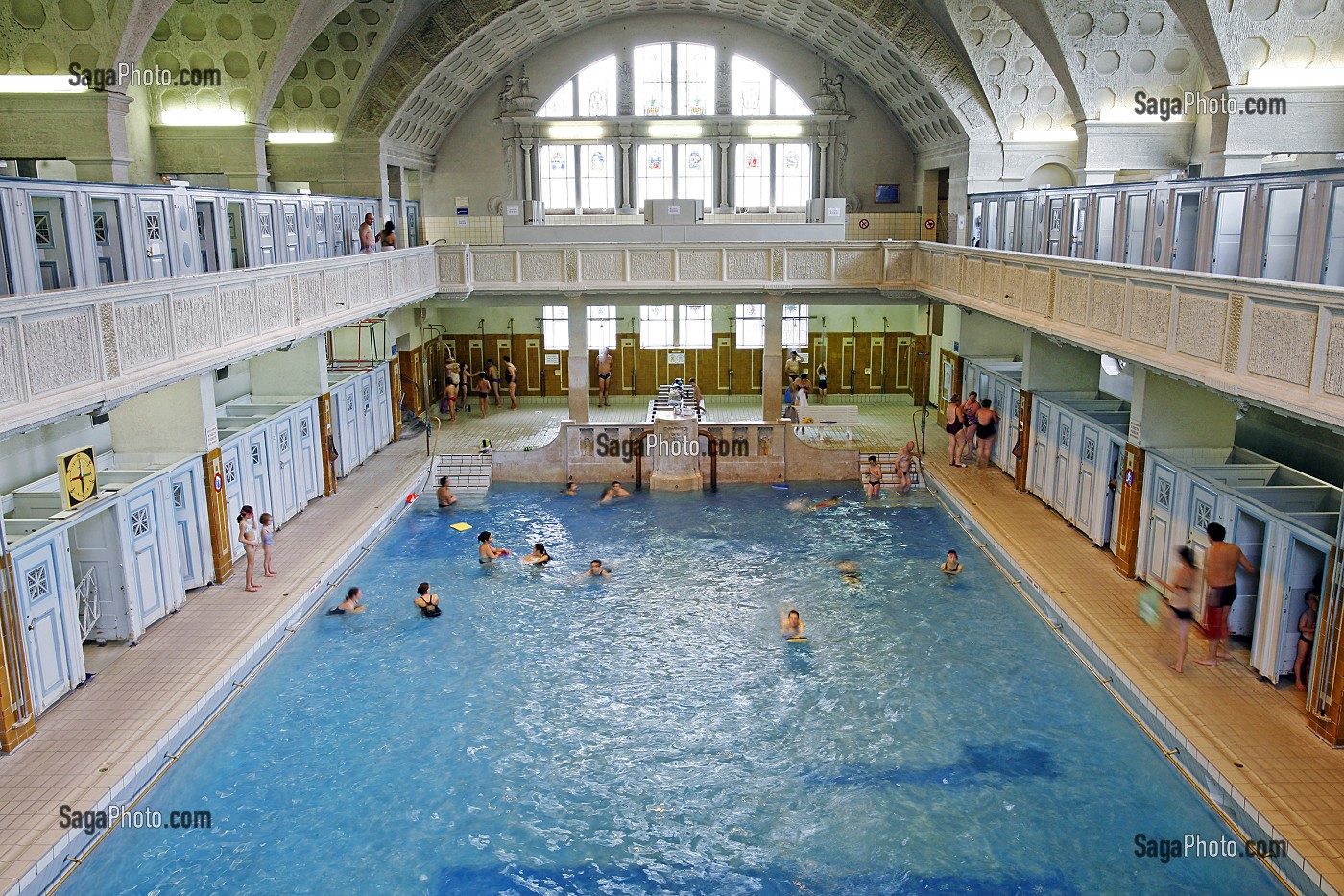 PISCINE, BAINS MUNICIPAUX DE LA VILLE DE STRASBOURG, ETABLISSEMENTS DE BAINS, STRASBOURG, BAS-RHIN (67), ALSACE, FRANCE 