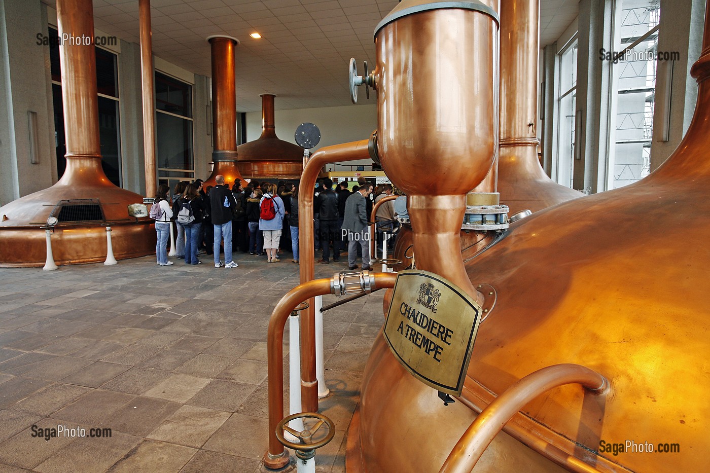 CUVES A BIERE, BRASSERIE KRONENBOURG, STRASBOURG, BAS-RHIN (67), ALSACE, FRANCE 