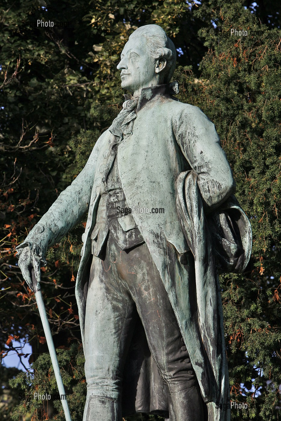 STATUE DE GOETHE DEVANT LE PALAIS UNIVERSITAIRE, 