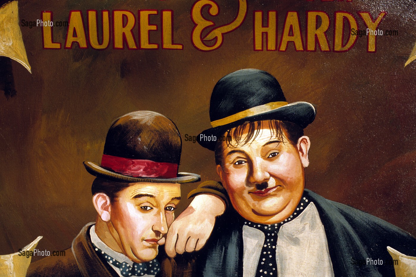 LAUREL ET HARDY A LA BROCANTE DE LA BASTILLE, PARIS (75), FRANCE 