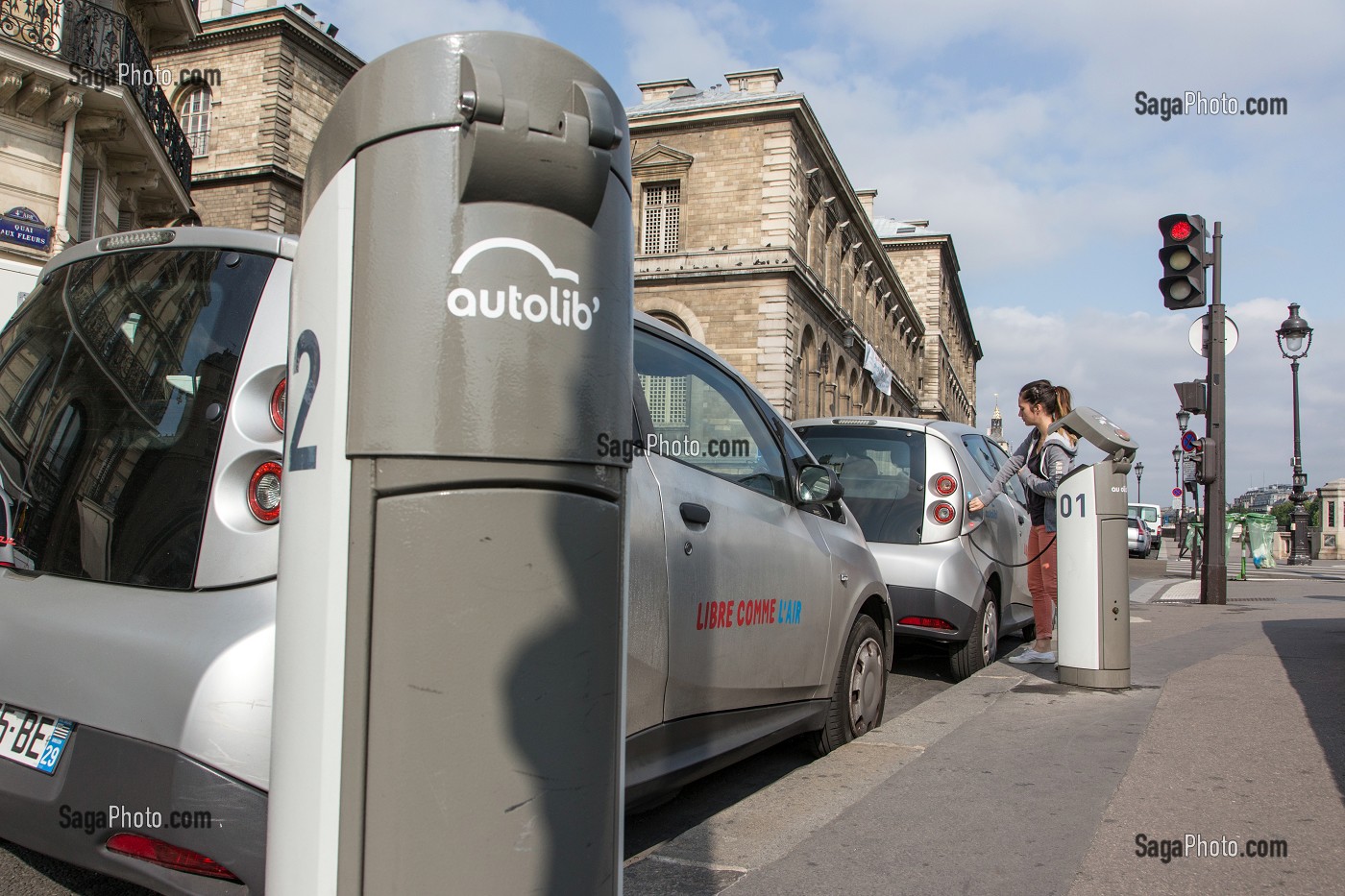 AUTOLIB, SERVICE DE LOCATION DE VOITURE DE LA VILLE DE PARIS EN AUTO SERVICE, PARIS (75), FRANCE 