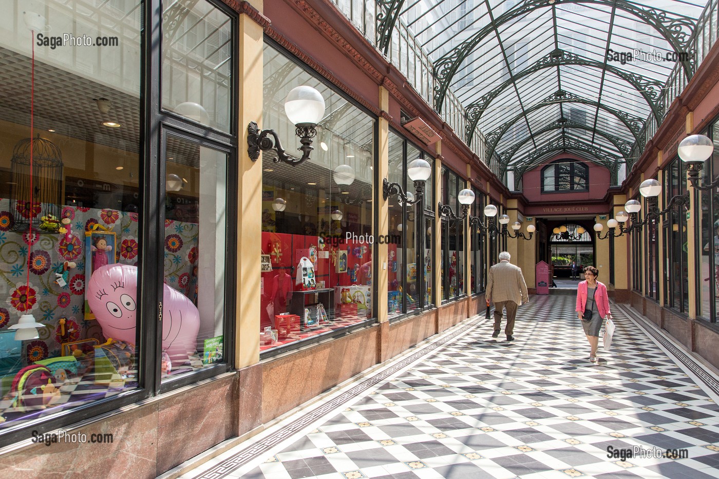 PASSAGE DES PRINCES, PASSAGE COUVERT RELIANT LE BOULEVARD DES ITALIENS ET LA RUE DE RICHELIEU, PARIS (75), FRANCE 
