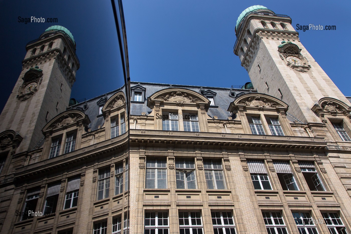 FACADE ET TOUR DE LA FACULTE DE LA SORBONNE (UNIVERSITE DE PARIS), PARIS (75), FRANCE 