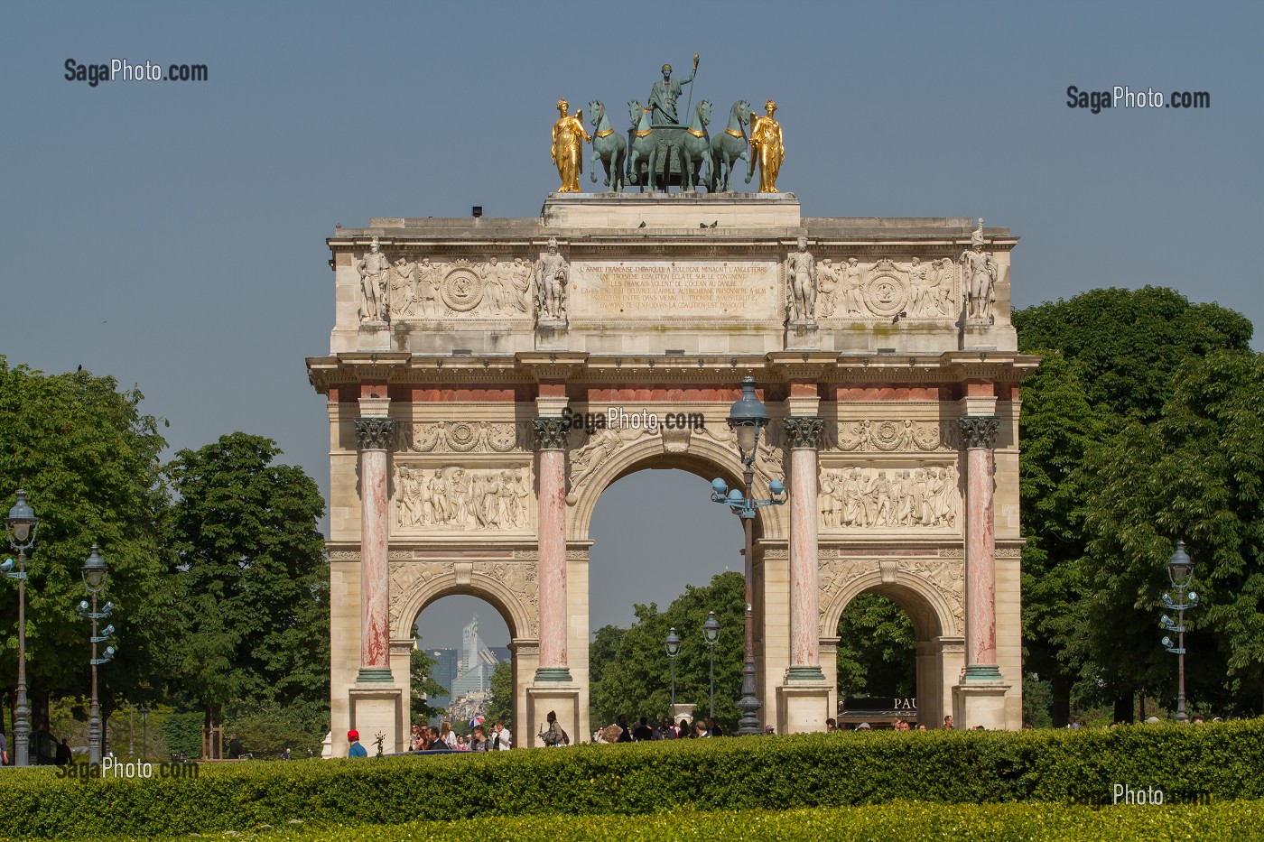 ARC DE TRIOMPHE DU CARROUSEL DU LOUVRE, 1ER ARRONDISSEMENT, PARIS, FRANCE 