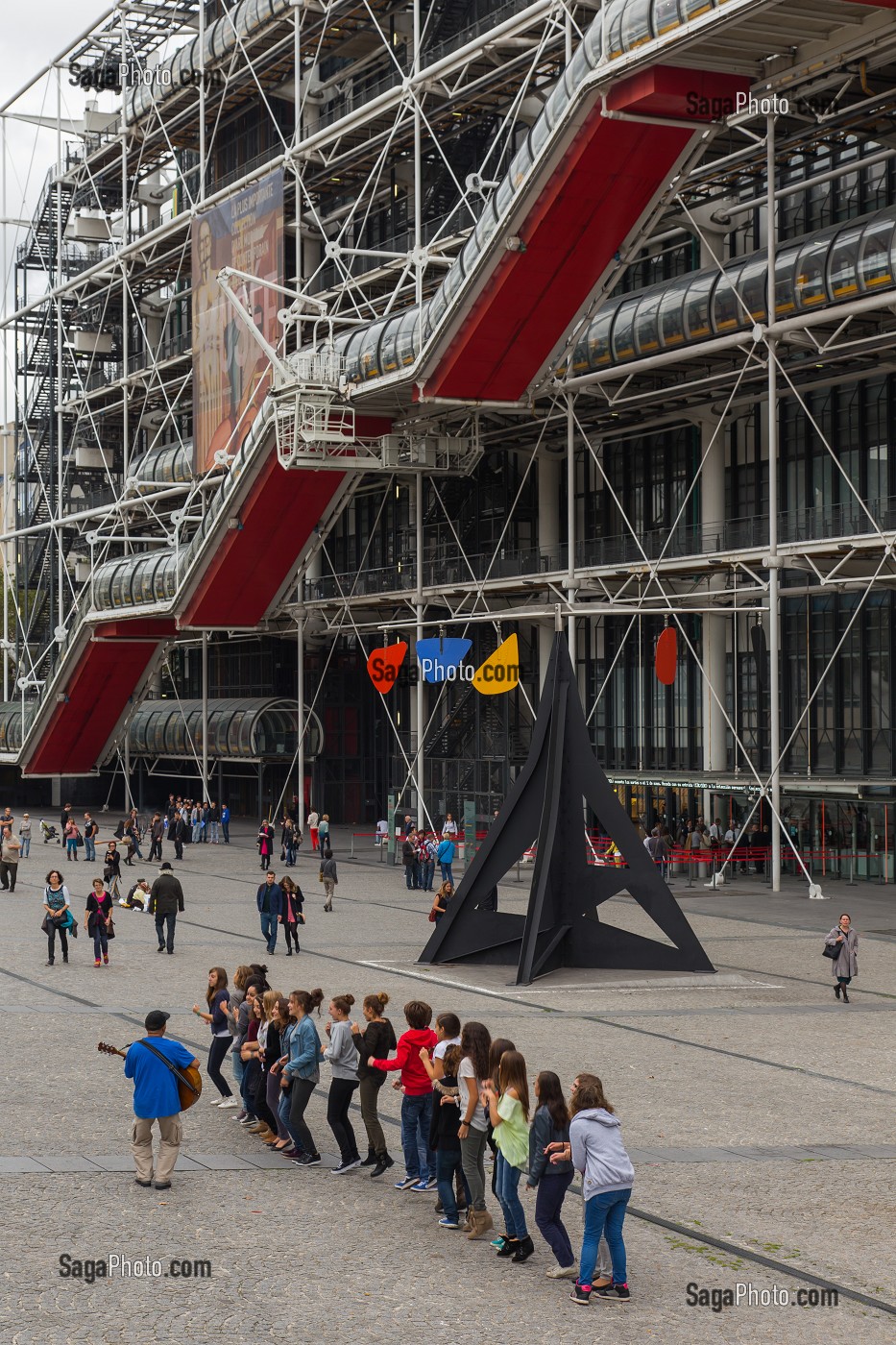 CENTRE GEORGES POMPIDOU (CNAC), APPELE AUSSI CENTRE BEAUBOURG OU CENTRE POMPIDOU, PARIS (75), ILE-DE-FRANCE, FRANCE 