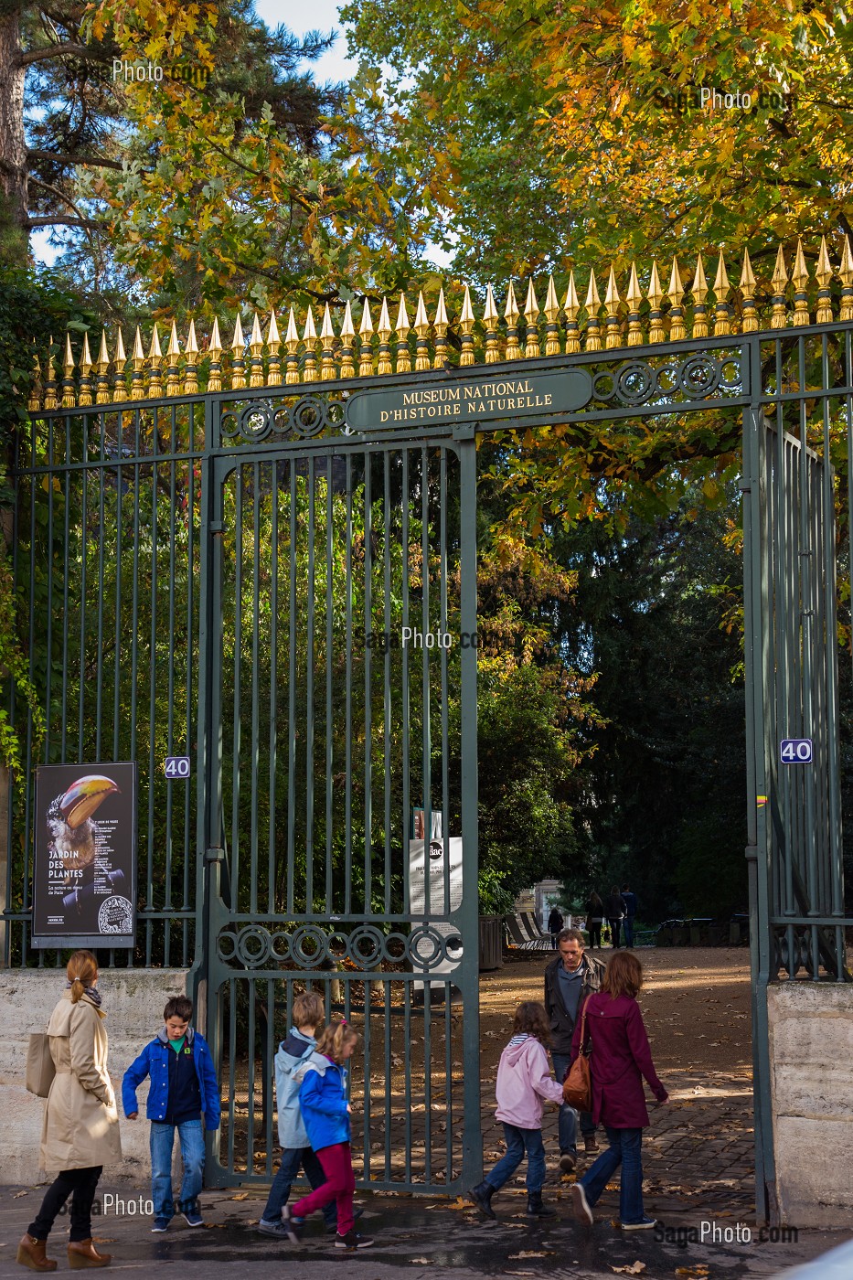 ENTREE RUE CUVIER DU JARDIN DES PLANTES, 5 EME ARRONDISSEMENT, PARIS (75), ILE-DE-FRANCE, FRANCE 