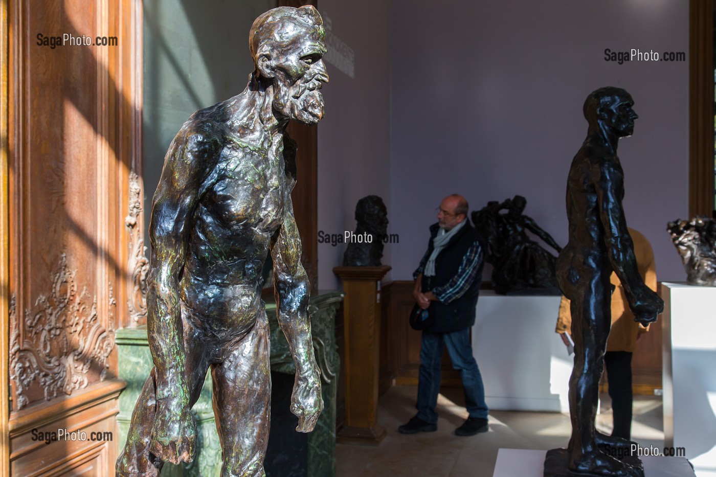 STATUES A L'INTERIEUR DU MUSEE RODIN, CREE EN 1916 A L'INITIATIVE D'AUGUSTE RODIN, LE MUSEE EST SITUE A L'HOTEL BIRON, HOTEL PARTICULIER DU 18 EME SIECLE, 7 EME ARRONDISSEMENT, PARIS (75), ILE-DE-FRANCE, FRANCE 