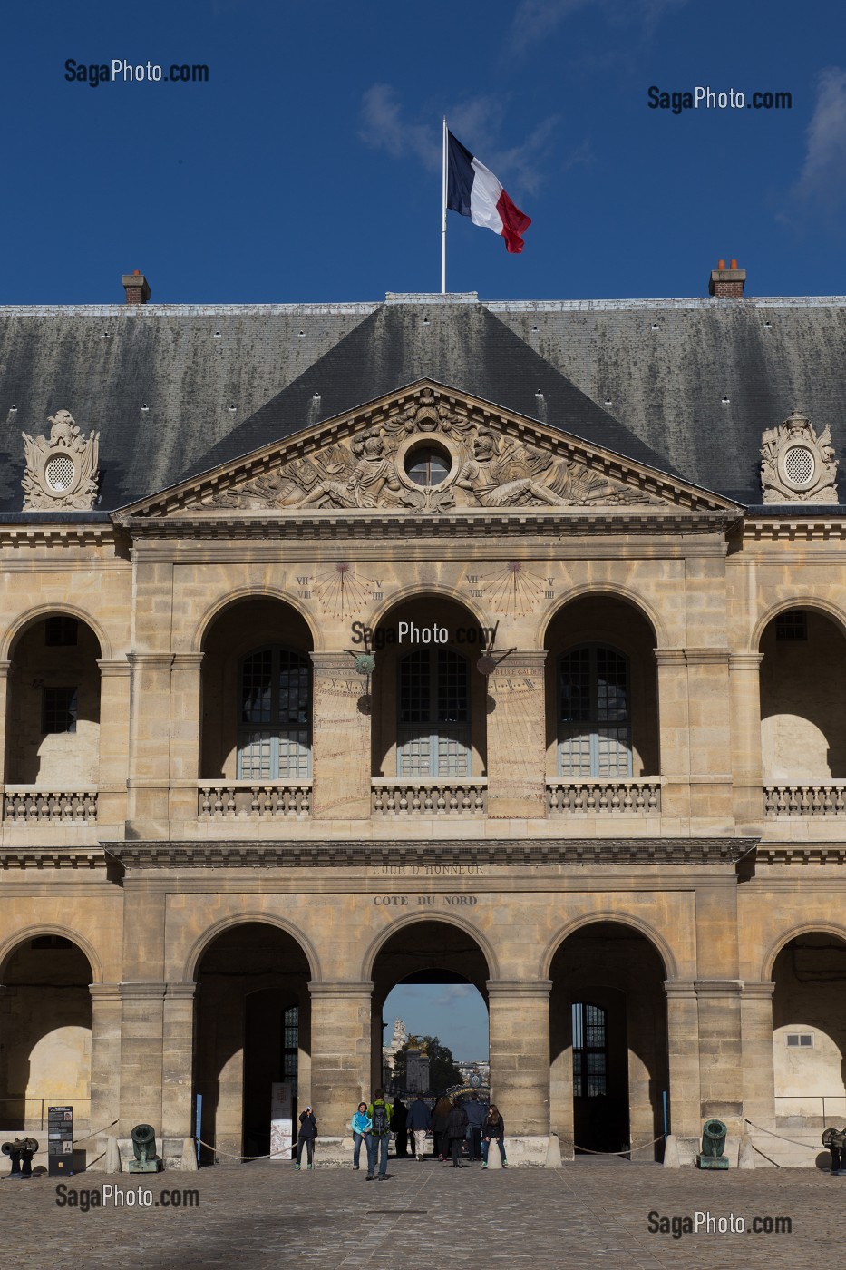 HOTEL NATIONAL DES INVALIDES, FONDE PAR LOUIS XIV EN 1670 POUR ACCUEILLIR LES SOLDATS INVALIDES, PARIS (75), ILE-DE-FRANCE, FRANCE 